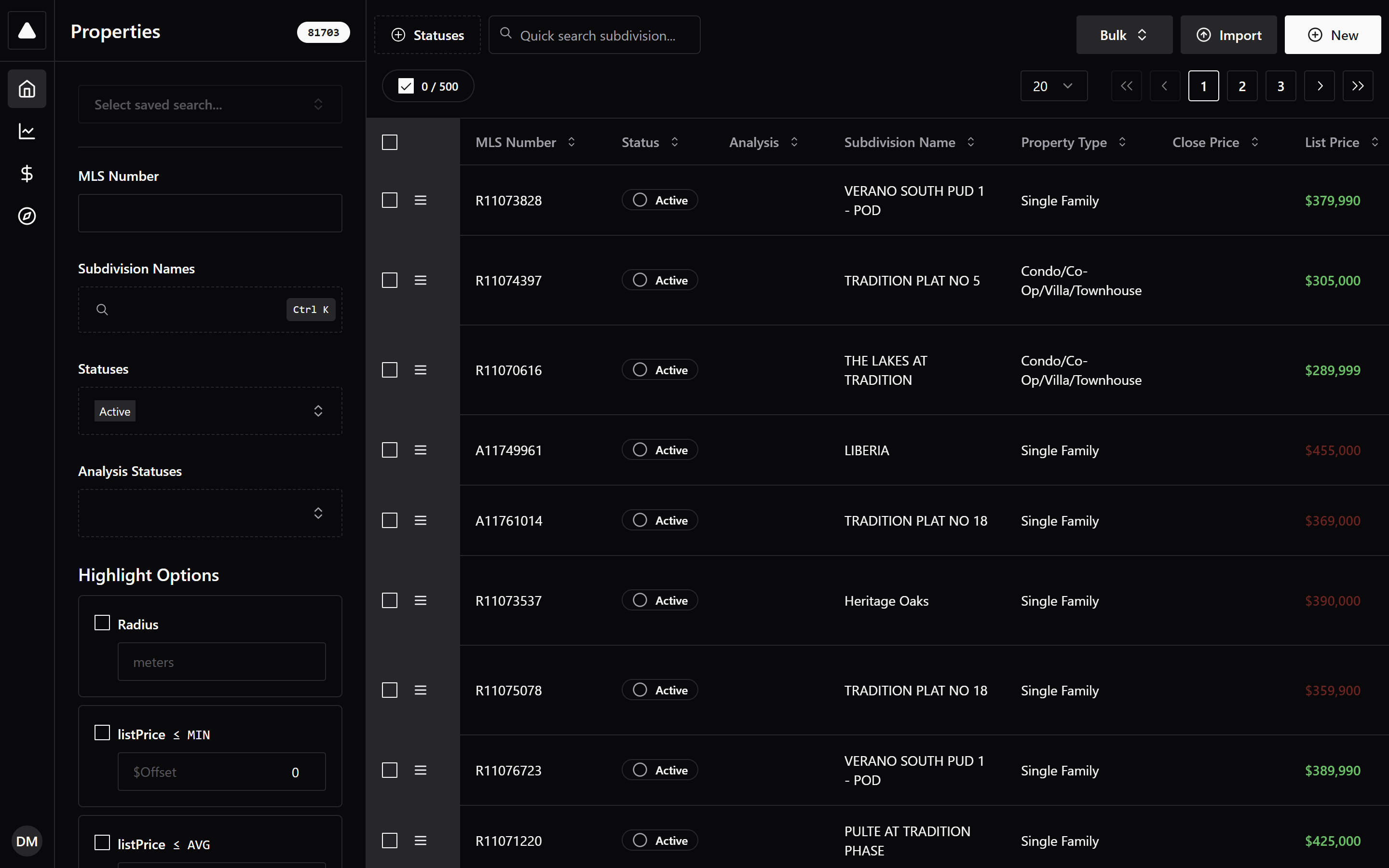 SFLREI Real Estate Analysis Platform